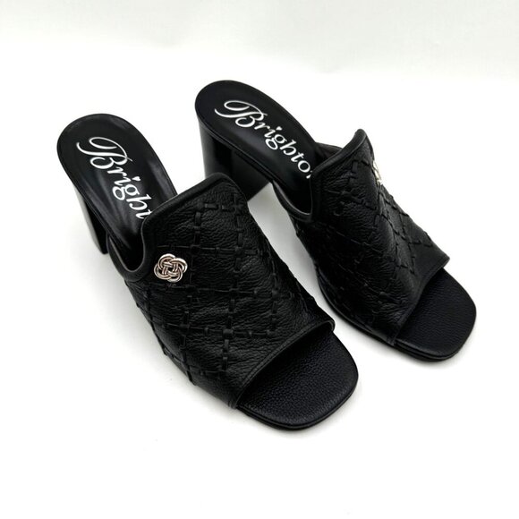 Brighton Riley Laced Heel Slides woman’s size 8.5 Black - Picture 2 of 13